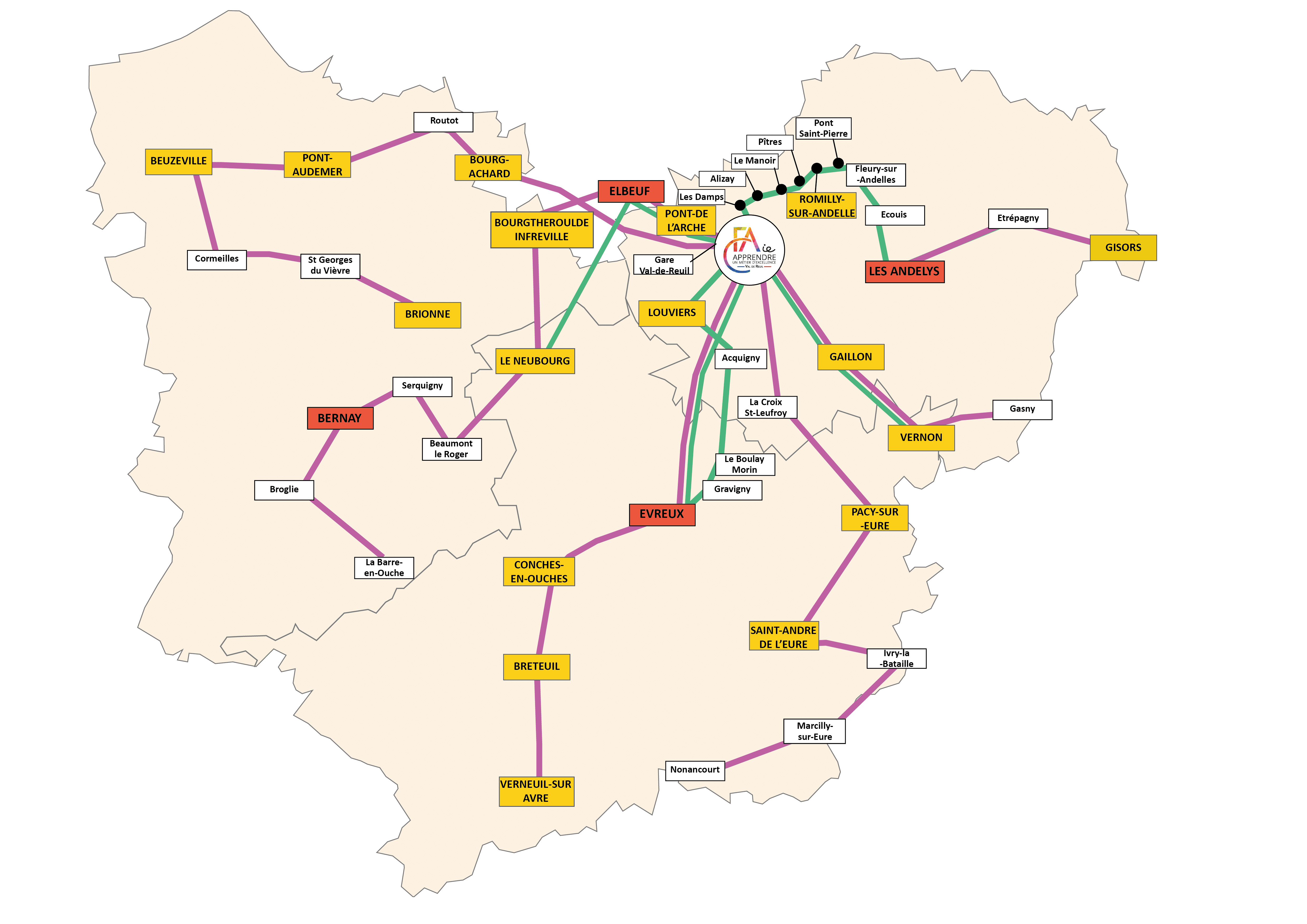 Carte transports bus CFAie