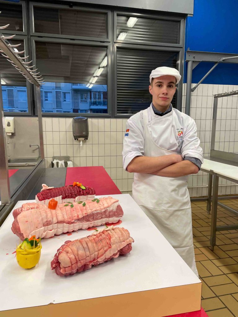 Concours MAF départemental boucherie CFAie - Louis MARQUANT et ses productions - boucher