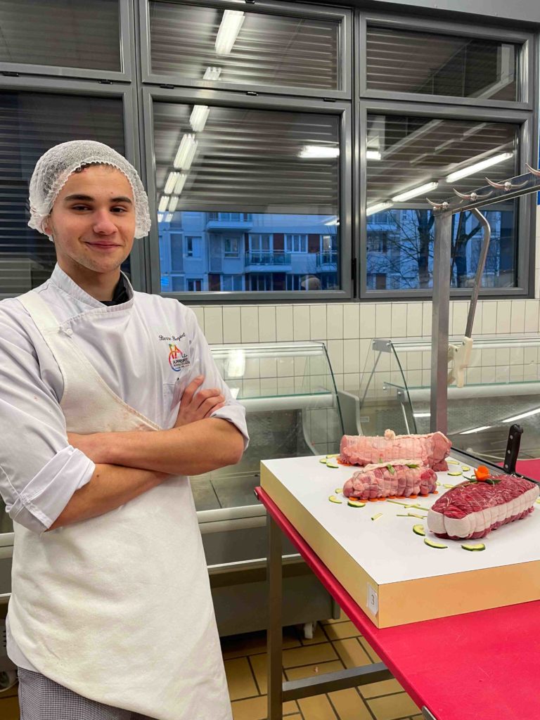 Concours MAF départemental boucherie CFAie - Pierre BEQUET et ses productions - boucher