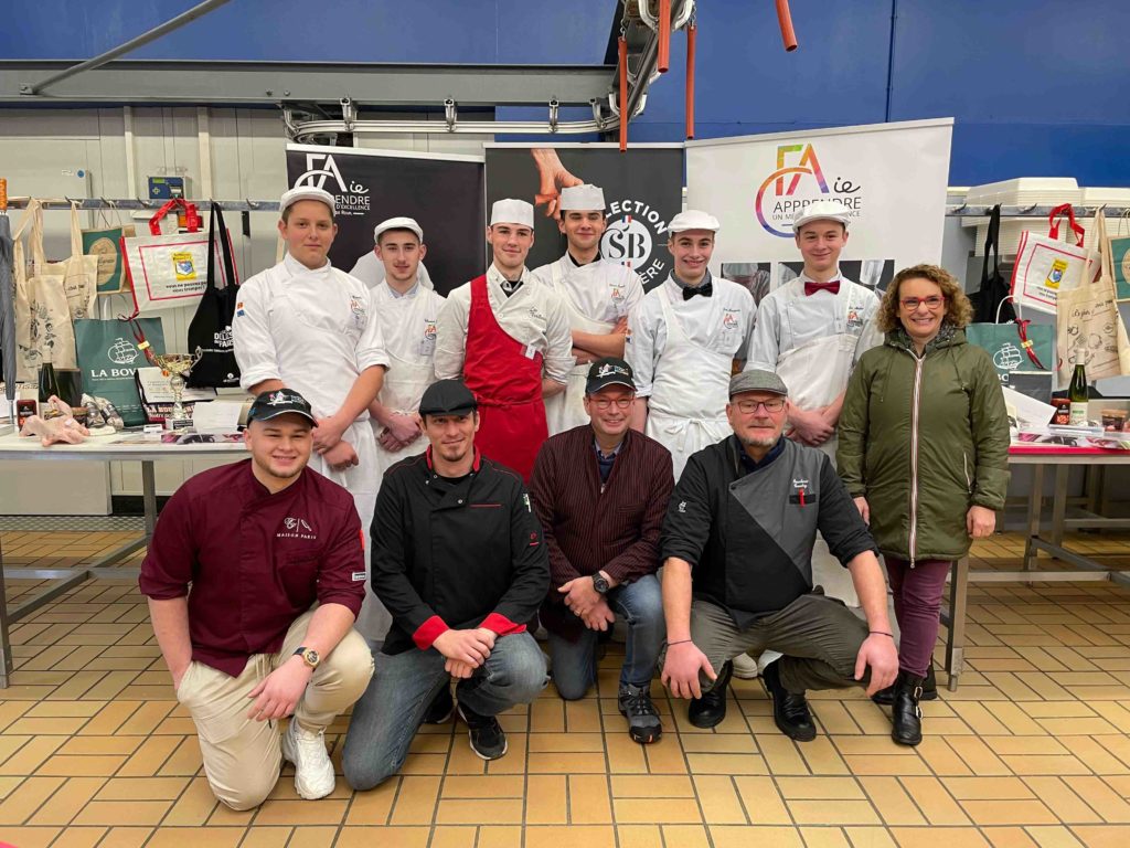 Concours Meilleur Apprenti de France départemental boucherie CFAie - candidats et jury