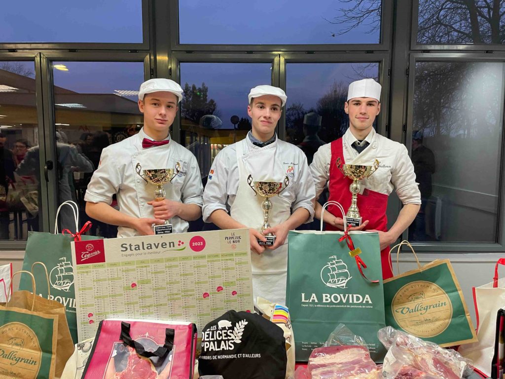 Concours Meilleur Apprenti de France départemental boucherie CFAie - lauréats