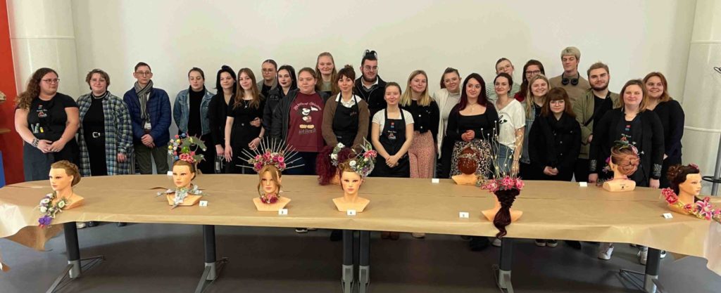 vainqueurs concours inter poles coiffure fleurs CFAie