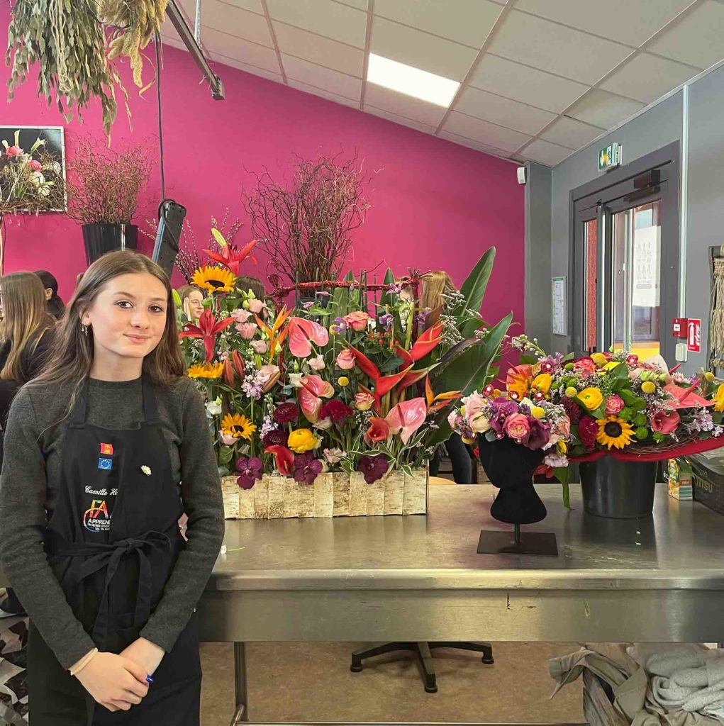 camille maf fleurs - CFAie apprentissage fleuriste Normandie