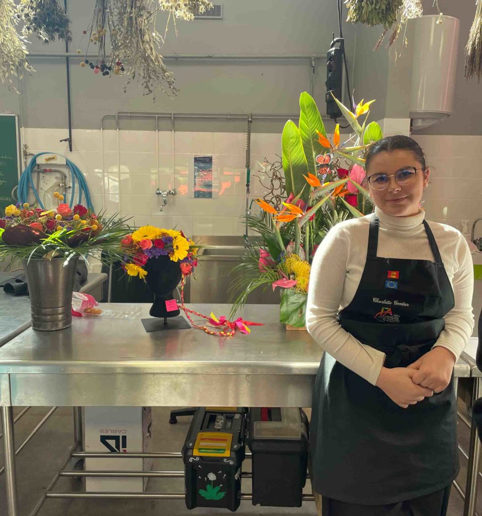 charlotte maf fleurs - CFAie apprentissage fleuriste Normandie