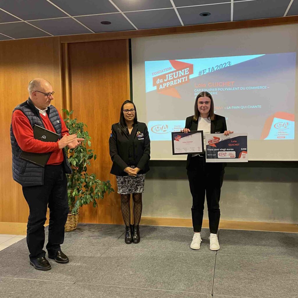 Cérémonie concours Fondation du Jeune Apprenti 2023, Lola GUICHET - CFAie