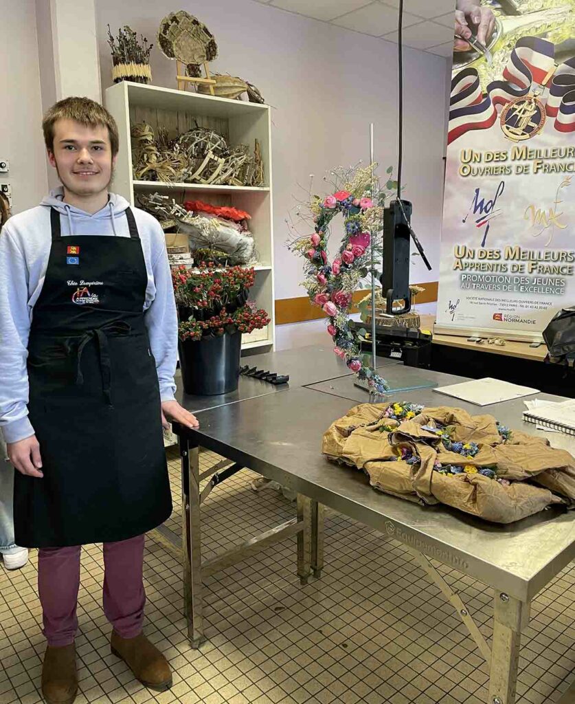 Théo, apprenti fleuriste CFAie - MAF Fleurs Régional