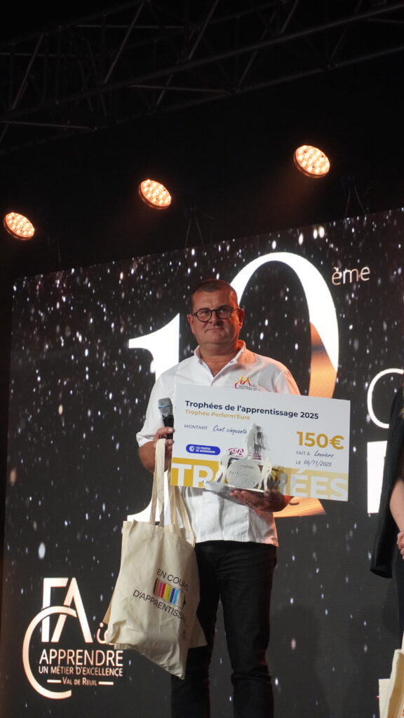 Sylvain Louchet - formateur en cuisine - Lauréat Lucas Travers - Trophée Perform'Eure