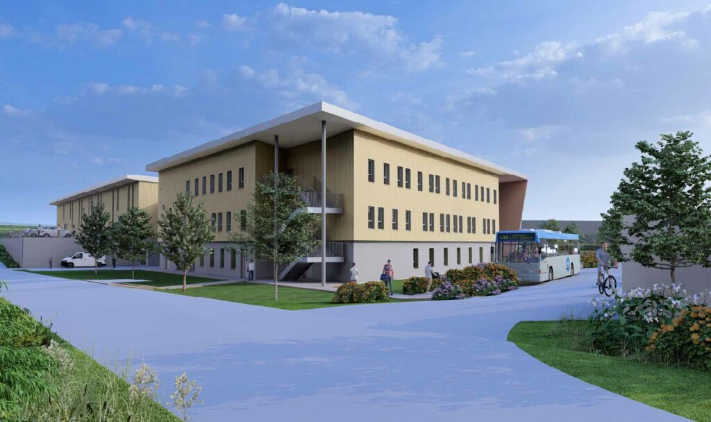 Lancement travaux antenne Normanville-Evreux, nouveau site du CFAie pour l'apprentissage en Normandie