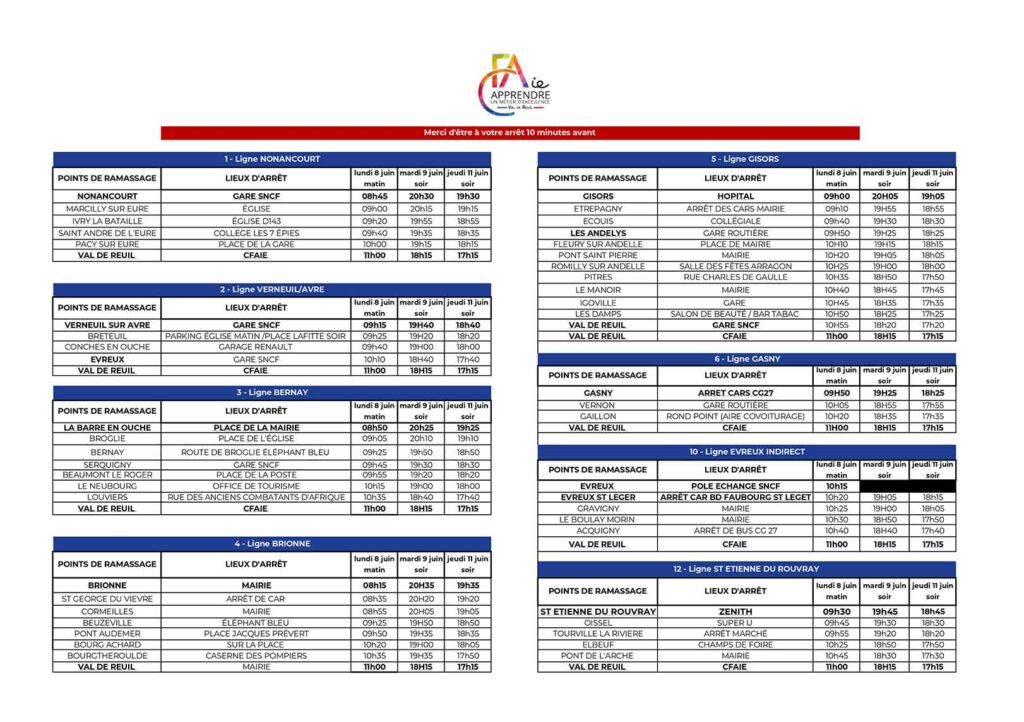Transports examens 8 au 11 juin 2026 - CFAie_page-0001