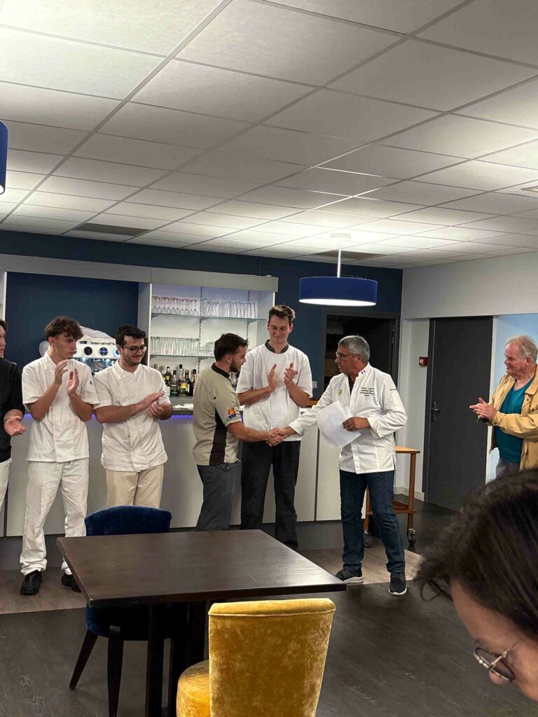 Annonce du gagnant du concours MJB notre apprentis du CFAie Lucas